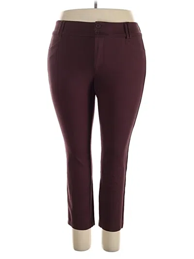 Pre-owned Fashion To Figure Active Pants In Burgundy