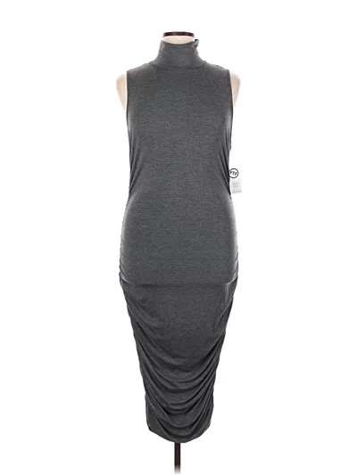 Pre-owned Fashion To Figure Casual Dress In Gray