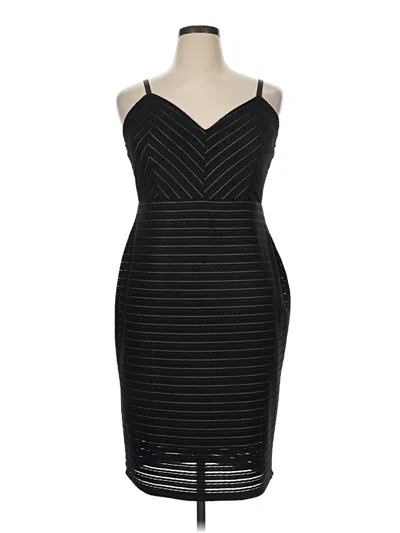 Pre-owned Fashion To Figure Cocktail Dress In Black