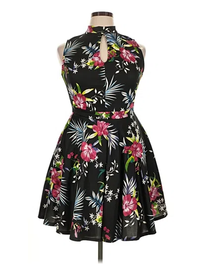 Pre-owned Fashion To Figure Cocktail Dress In Black