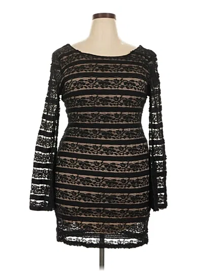 Pre-owned Fashion To Figure Cocktail Dress In Black