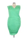 Fashion To Figure Cocktail Dress In Green