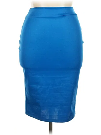 Pre-owned Fashion To Figure Formal Skirt In Blue