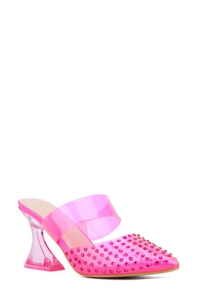 Fashion To Figure Jazz Pointed Toe Pump In Neon Pink