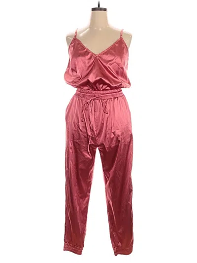 Pre-owned Fashion To Figure Jumpsuit In Burgundy