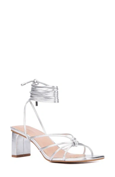 Fashion To Figure Lana Heeled Sandal In Silver