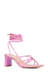 Fashion To Figure Lana Heeled Sandal In Sorbet Orange Pink