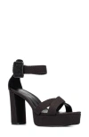 Fashion To Figure Women's Layla Wide Width Heels Sandals In Black