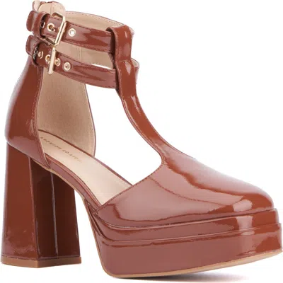 Fashion To Figure Maria Platform Ankle Strap Pump