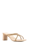 Fashion To Figure Nikita Pavé Crystal Slide Sandal In Nude