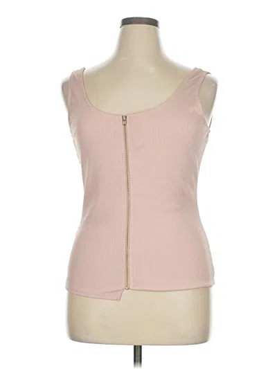 Pre-owned Fashion To Figure Sleeveless Top Pink Sweetheart Neckline Tops
