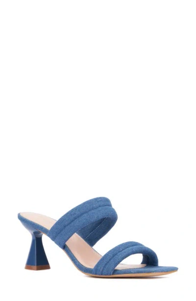 Fashion To Figure Sophia Heeled Sandal In Medium Blue