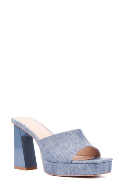 Fashion To Figure Teresa Heel Sandal In Indigo
