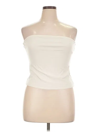 Pre-owned Fashion To Figure Tube Top Ivory Strapless Neckline Tops