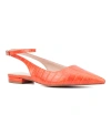 Fashion To Figure Bevelyn Pointed Toe Pump In Orange