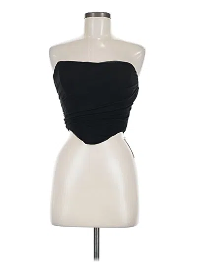Fashion Tube Top Black Strapless Neckline Tops