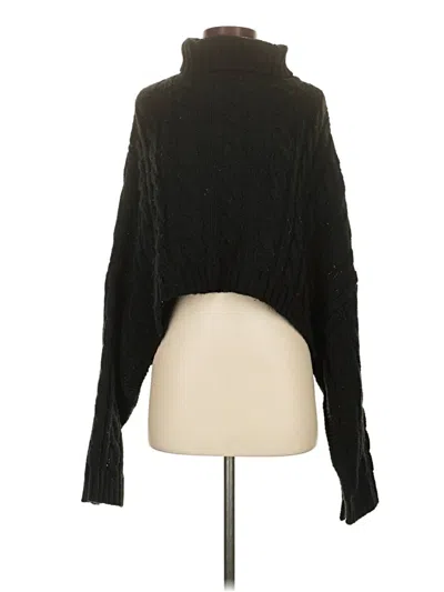 Pre-owned Fashion Turtleneck Sweater In Black