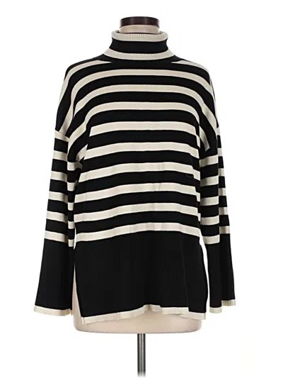 Pre-owned Fashion Turtleneck Sweater In Black