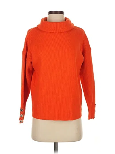 Pre-owned Fashion Turtleneck Sweater In Orange