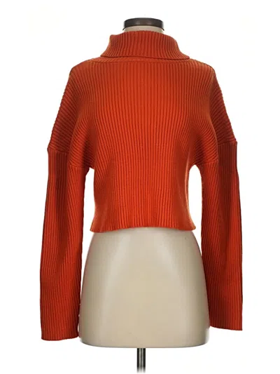 Pre-owned Fashion Turtleneck Sweater In Orange