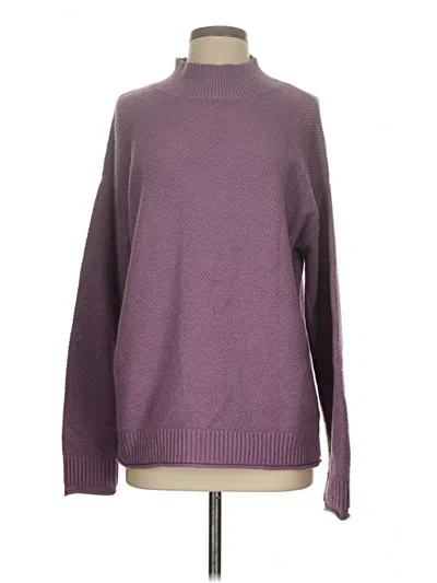 Pre-owned Fashion Turtleneck Sweater In Purple