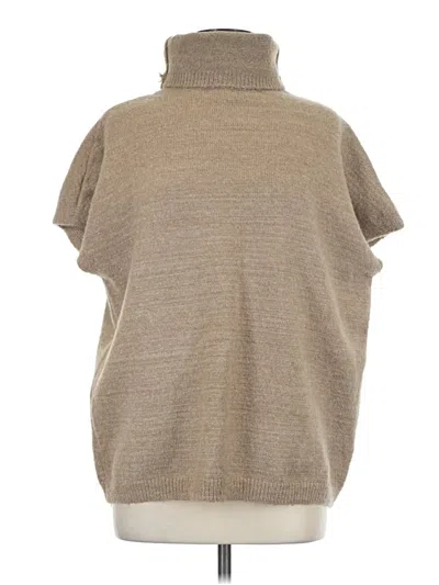 Pre-owned Fashion Turtleneck Sweater In Tan