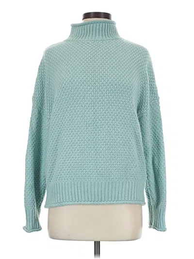 Pre-owned Fashion Turtleneck Sweater In Teal