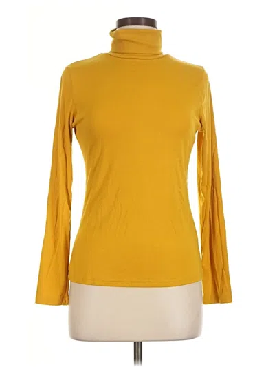 Pre-owned Fashion Turtleneck Sweater In Yellow