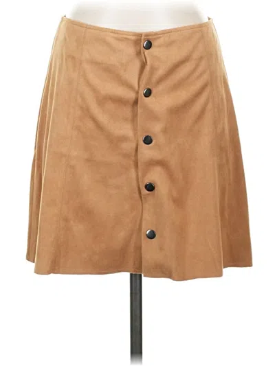 Pre-owned Fashion Union Casual Skirt In Brown