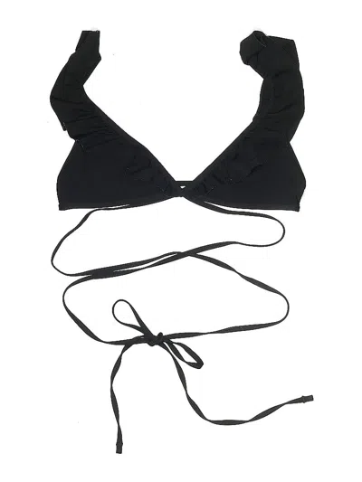 Pre-owned Fashion Union Swimsuit Top Black Swimwear