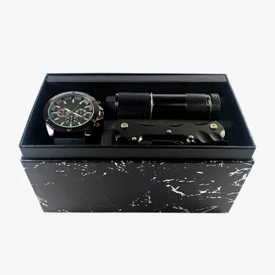 Fashion Watches Mens Black Strap Watch Mac7126jc In Transparent