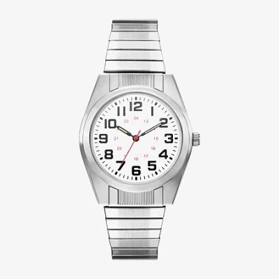 Fashion Watches Mens Silver Tone Stainless Steel Expansion Watch Fmdjo333 In White