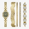 Fashion Watches Womens Gold Tone 5-pc. Watch Boxed Set Fmdjset359 In Gold