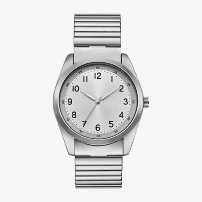 Fashion Watches Womens Silver Tone Stainless Steel Expansion Watch Fmdjo347 In White