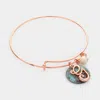 Fashnzfab -g- Initial Monogram Pearl Charm Bracelet ~g~, Patina Verdigris In Gold