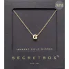 Fashnzfab -g- Secret Box _ 14k Gold Dipped Initial Monogram Pendant Necklace In Gold