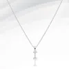 Fashnzfab -i- Stainless Steel Cz Stone Paved Initial Monogram Pendant Necklace In Silver