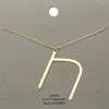 Fashnzfab -n- Brass Initial Monogram Metal Pendant Necklace In Multi