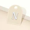 Fashnzfab -n- Metal Initial Monogram Lapel Mini Pin Brooch In Multi