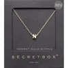 Fashnzfab -n- Secret Box _ 14k Gold Dipped Initial Monogram Pendant Necklace In Gold