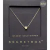 Fashnzfab -r- Secret Box _ 14k Gold Dipped Initial Monogram Pendant Necklace In Gold