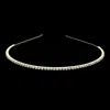 Fashnzfab 1-row Rhinestone Headband In Gold