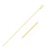 Fashnzfab 10k Yellow Gold Solid Diamond Cut Rope Chain (1.40 Mm) In Gold