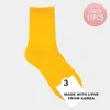 Fashnzfab 10pairs - Solid Socks In Yellow
