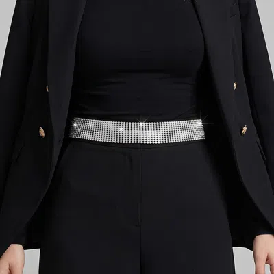 Fashnzfab 11-row Rhinestone Waist Chain Belt In Multi