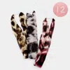 Fashnzfab 12 Pcs - Patterned Chiffon Scarf Necklaces In Multi