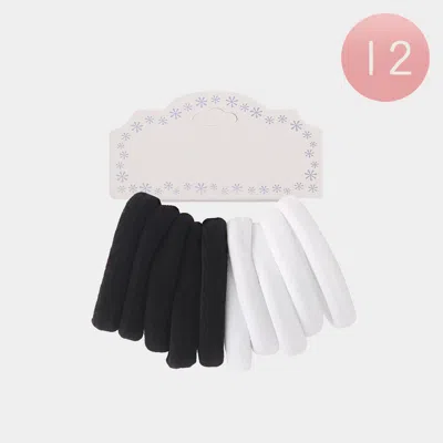 Fashnzfab 12 Set Of 10 - Fabric Hair Bands In Multi