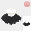 Fashnzfab 12 Set Of 16 - Basic Ponytail Hair Bands In Black