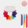 Fashnzfab 12 Set Of 28 - Plain Fabric Stretchable Hair Bands In Multi