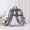 Fashnzfab 12" X 14.5" X 5" Transparent Backpack Bag In Gray